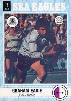 1977 Scanlens #16 Graham Eadie Front